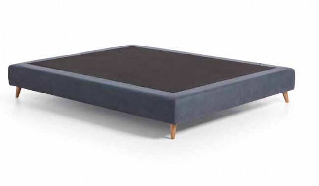BANCADA TAPIZADA OASIS 90 X 200 CM COLOR BRUTUS LIGHT GREY PATA NATURE KOALA BEDS
